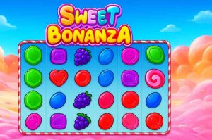 Jogo Sweet Bonanza com frutas coloridas e visual animado