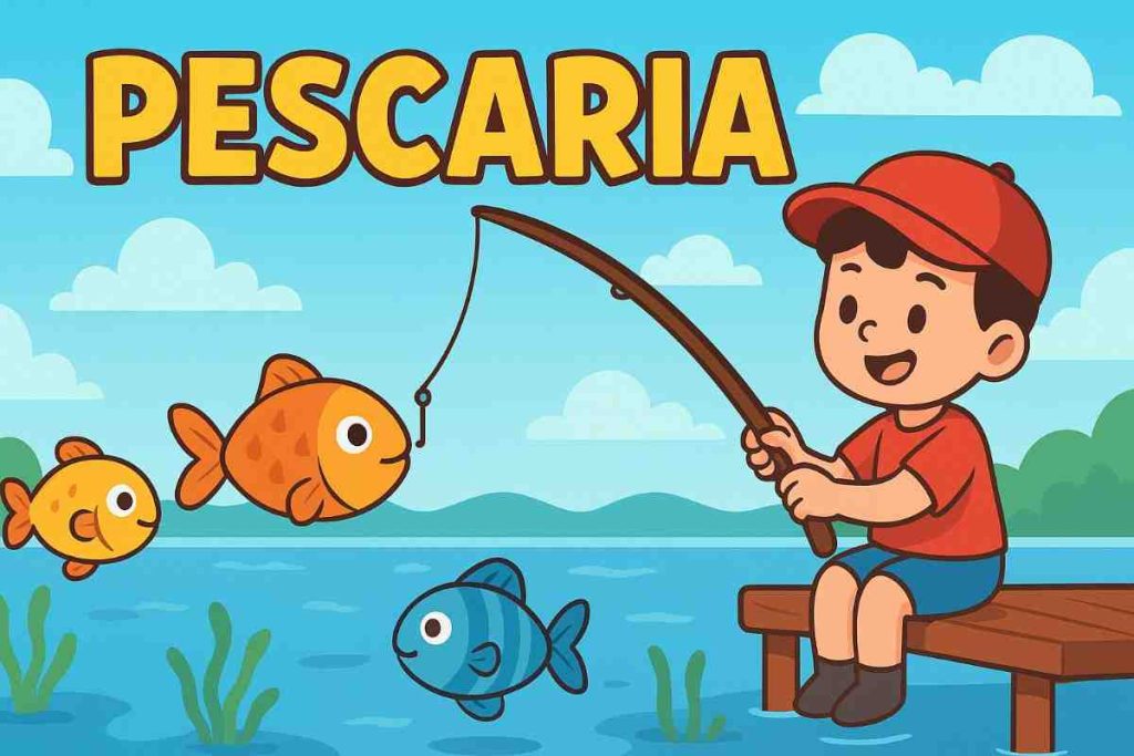 Jogo de pescaria online com peixes animados e ação em tempo real
